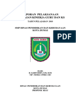 Laporan Pelaksanaan Penilaian Kinerja Guru Dan KS