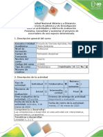 Guía de Actividades y Rúbrica de Evaluación - Postarea. Consolidar y Sustentar El Proyecto de Zoocriadero de Una Especie Determinada