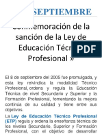 LEY - Educacion Tecnico Profesional