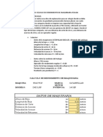 Ejercicios de Cálculo de Rendimiento de Maquinaria Pesada