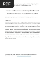 Microwave-Assisted Extractions of Active PDF