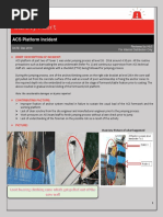 Safety Alert 285 - ACS Platform Dangerous Occurence