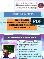 SUBJECTIVE MODELS (Zizang)