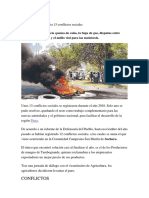 La Región Piura Afronta 13 Conflictos Sociales