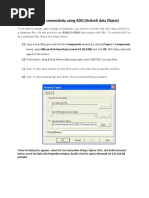 Database Connectivity Using ADODC