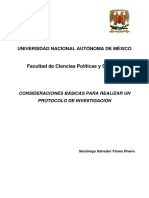 Consideraciones Básicas para Realizar Un Protocolo de Investigación PDF