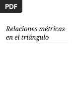 Relaciones Métricas en El Triángulo - Wikipedia, La Enciclopedia Libre