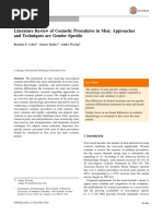 Literature Review of Cosmetic Procedures in Men Approaches and Techniques Are Gender Specific