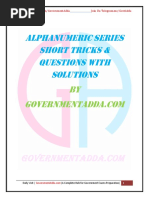 Alphanumeric Series PDF by Governmentadda PDF