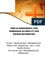 Tor Pembimbingan On Mipa-Pt Bidang Matematika