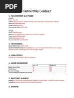 Partnership Deed Format