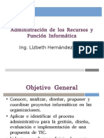 Administración de Los Recursos y La Funcion Informatica