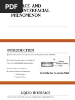 Surface and Interfacial Phenomenon