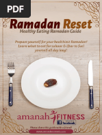 Ramadan Reset - Healthy Ramadan Checklist by Amanah-Fitness