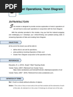 Set Operations, Venn Diagram Module