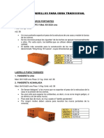 Tipos de Ladrillos para Obra Tradicional