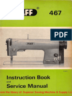 Pfaff 467 Instruction Service Manual PDF