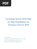 Exchange Server 2019-Step by Step Installation On Windows Server 2019