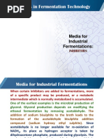 Topic 38 Media For Industrial Fermentation - Inhibitors