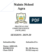 Class 12 PYTHON FILE PDF