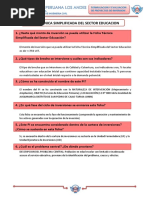 Ficha Tecnica Simplificada Del Sector Educacion - Preguntas