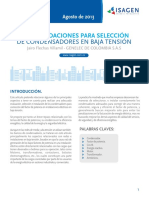 Boletin-Recomendaciones para Seleccion de Condensadores en BT PDF