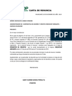 Carta de Renuncia