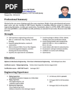 Mechanical Supervisor Resume