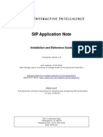 SIP Application Note