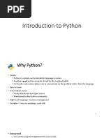 Introduction To Python