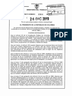 Decreto SMMLV 2020