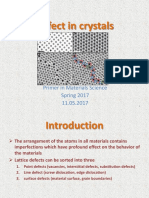 Defects in Crystals