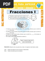 Gráficas de Fracciones para Sexto de Primaria