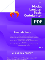 Modul Dasar Codeigniter Lanjutan Part I PDF