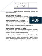 Penjelasan Mengenai Definisi Istilah - Istilah Jumlah Korban, Lost Time Injuries, DLL