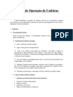 Manual de Operação de Cadeiras