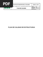 Plan de Calidad Estructuras