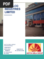 HINDALCO INDUSTRIES LTD. Intership