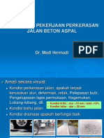 14) Teknologi Perkerasan Jalan - Audit Perkerasan Jalan Beraspal