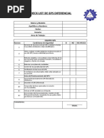 Chek List de Vehiculo Aereo No Tripulado