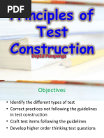 Principles of Test Construction 1