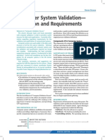 Computer System Validation - Definition and Requirements - MustRead PDF