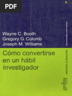 Booth - Como Convertirse Investigador