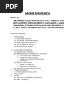 Informe Topografico