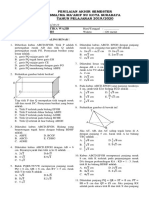 Naskah Soal Pas Matematika Wajib Kelas Xii