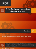3.14 Derivadas Sucesivas de Una Función.