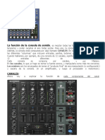 Explicacion Detalllada Consola de Sonido