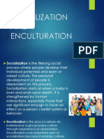 Socio 5 - Socialization and Enculturation