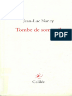 Jean-Luc Nancy - Tombe de Sommeil-Editions Galilée PDF