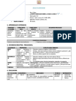 SESION DE APRENDIZAJE 2019 de Quinto